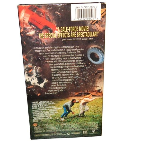 TWISTER vintage VHS in original paper case Helen Hunt Bill Paxton Warner Bros. - Picture 3 of 6